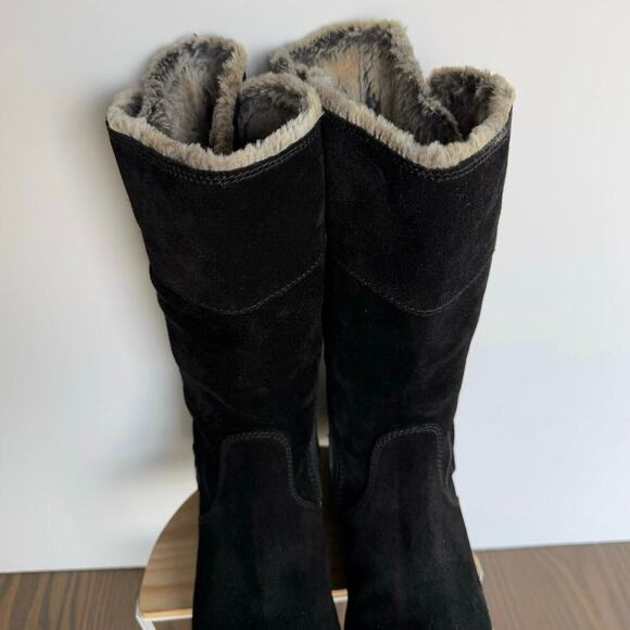 Clark’s Sheba Ayer Fur Cuff Suede Boots Womens Size 7 - Picture 4 of 12